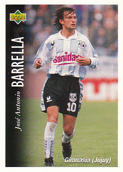 Jose Antonio Barrella Gimnasia y Esgrima 1995 Upper Deck Futbol Argentina #124